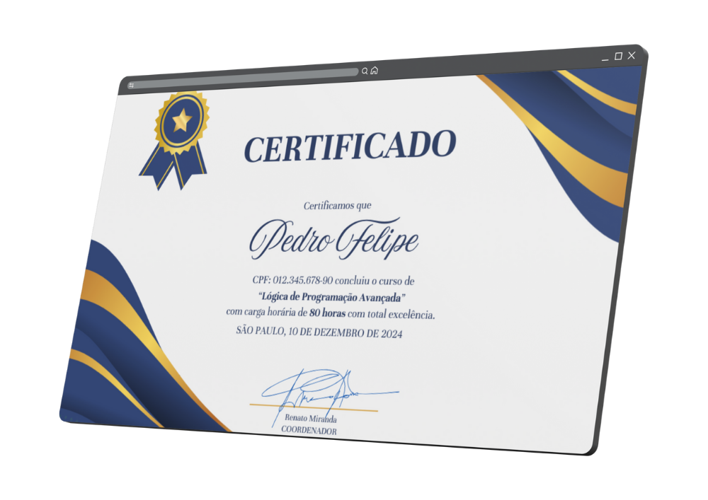 Certificado do curso